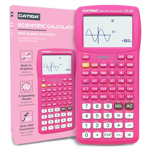 CATIGA Scientific Calculator with Graphic Functions - Multiple Modes with Intuitive Interface - Perfect for Students of Beginner and Advanced Courses, High School or College