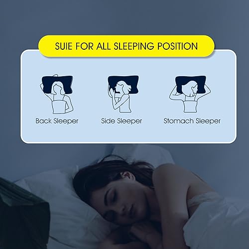 Serta 233 Thread Count White Goose Feather Medium Firm 100% Cotton Hotel Collection Bed Side Sleeper Pillow, King, 2