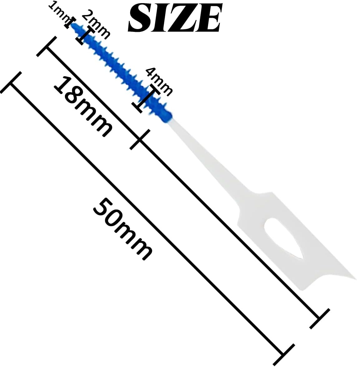 400PCS Dual-Use Interdental Brushes Soft Silicone Dental Picks Toothpicks Between Teeth Brush, Tooth Flossing Brush for Cleaning Orthodontic Wire Toothbrush Clean Tool