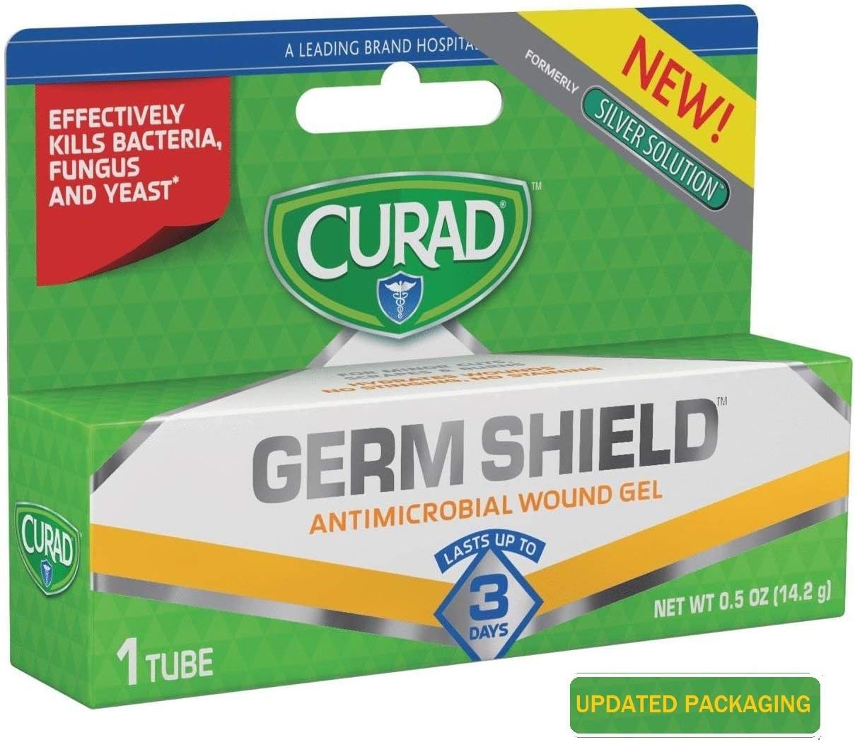 Curad Germ Shield Antimicrobial Gel 0.50 oz (Pack of 3)