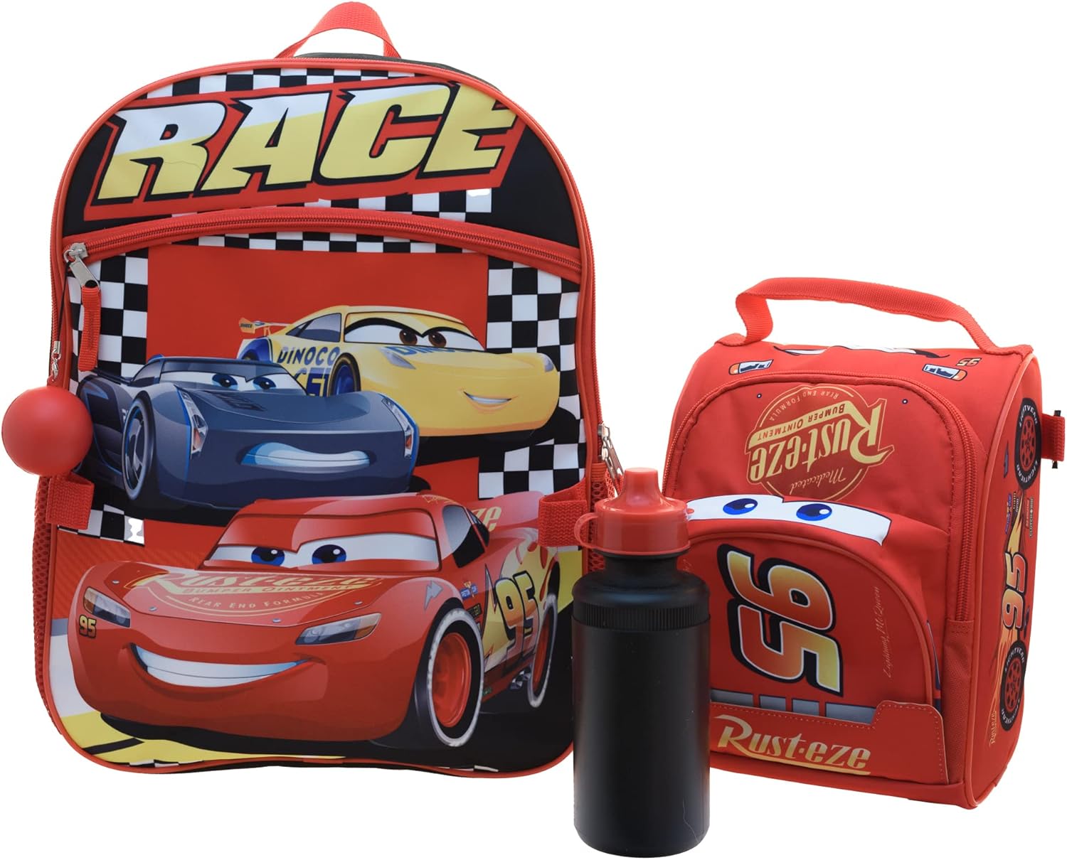 Disney Pixar Cars Girls & Boys 4 Piece Backpack Set, Kids 16