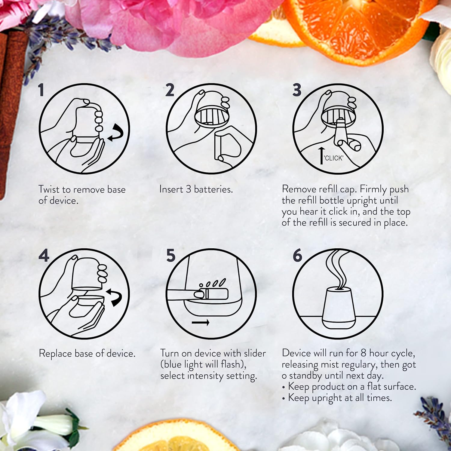 Air Wick Essential Oils Diffuser Mist Refill, Cinnamon and Crisp Apple, 1ct, Air Freshener (RAC98553)