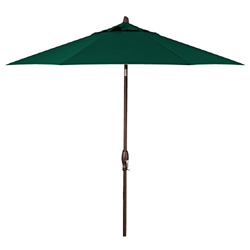 Treasure Garden 11-Foot (Model 812) Deluxe Auto-Tilt Market Umbrella with Bronze Frame and Sunbrella Fabric: Canvas with Double Wind Vent (Includes 3 Year Extended Frame Warrantee)