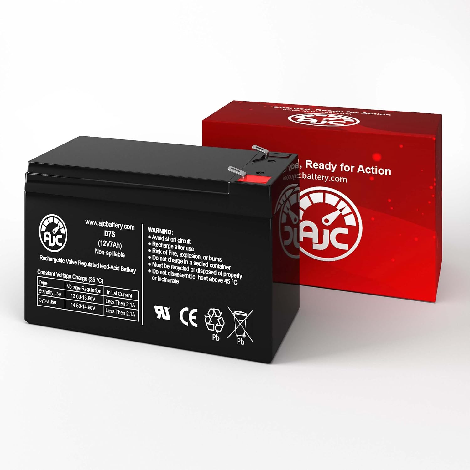AJC Battery Compatible with Tripp Lite RBC24V-LCD 12V 7Ah UPS Battery