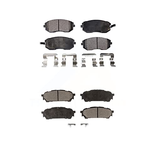 Front Rear Semi-Metallic Brake Pads Kit Replacement For 2007-2009 Hyundai Santa Fe KPF-100079
