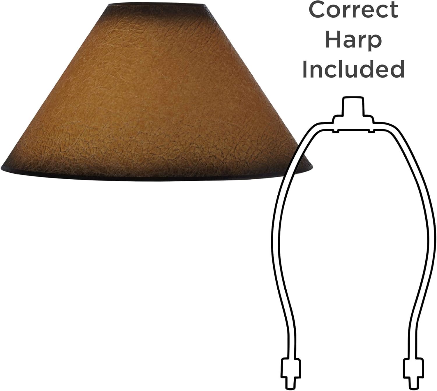 Distressed Faux Paper Large Lamp Shade 6