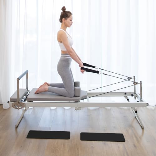 Foldable Pilates Reformer, Pilates Machine & Equipment for Gym Workout and Home Use, Suitable for Intermediate and Beginners Users