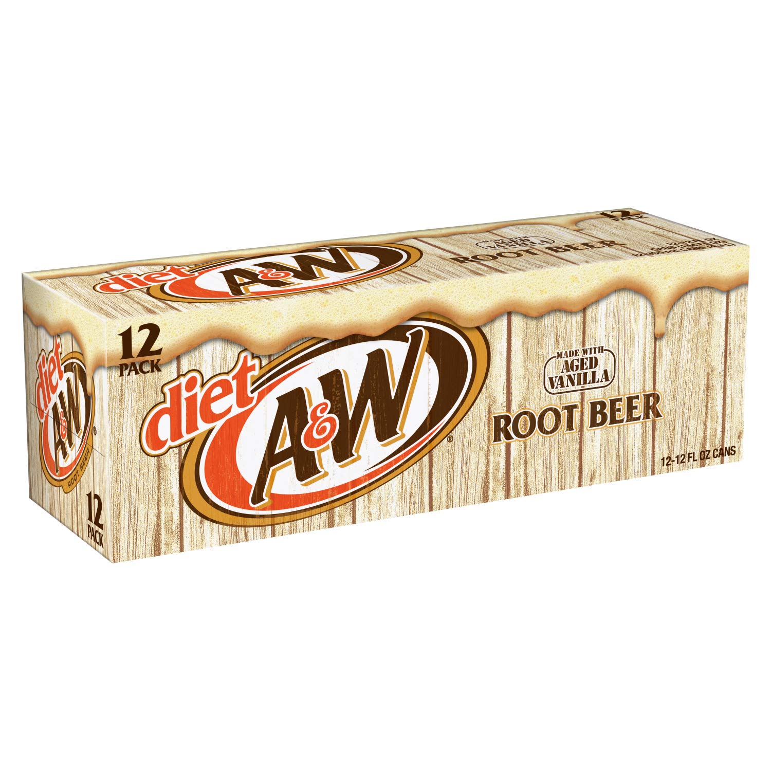 A&W Root Beer Diet 355 ml Tub Pack of 12