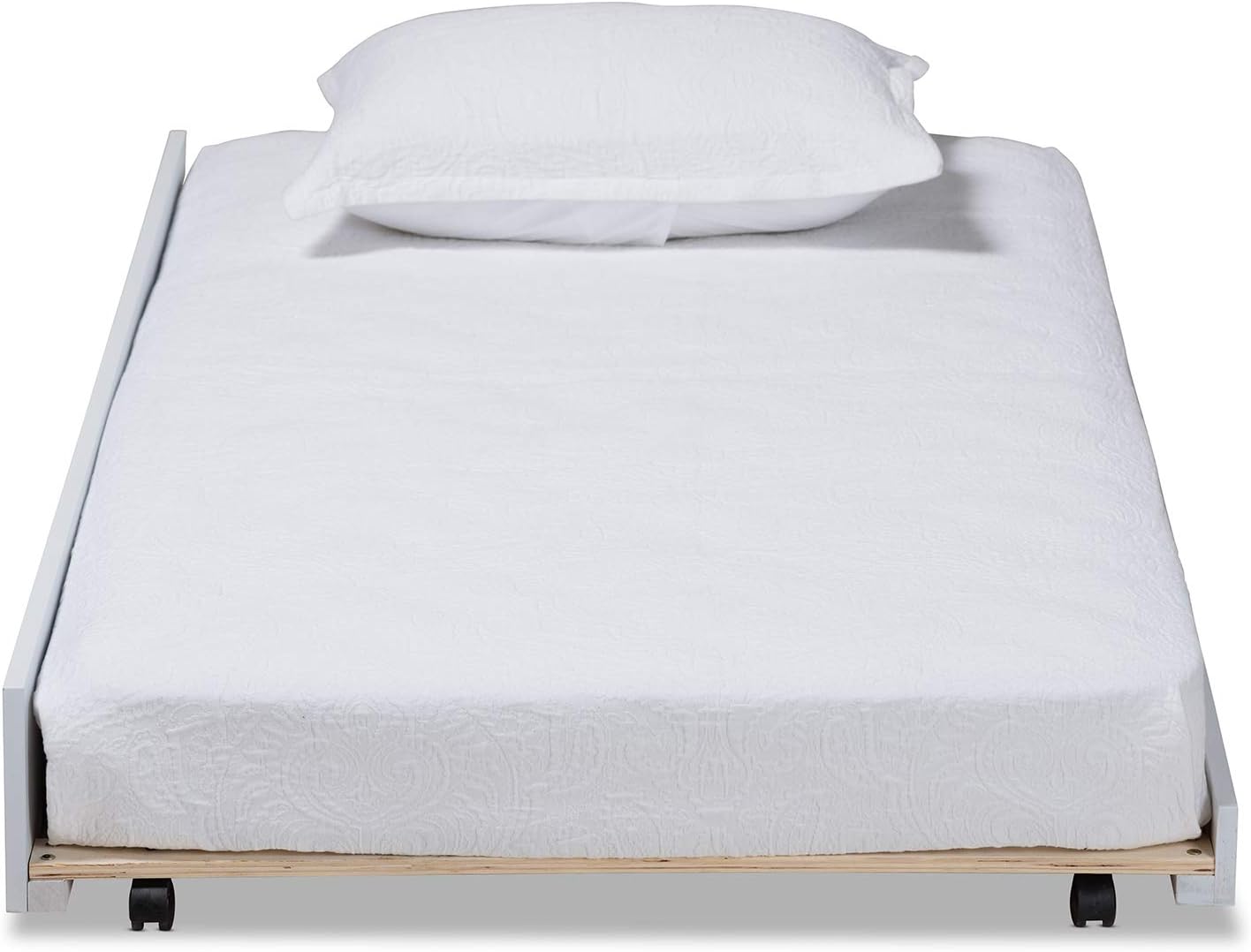 Baxton Studio Trundles, Twin, White/Gold