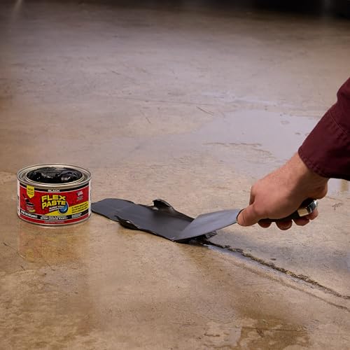 Flex Paste, 1 lb Can, White, Waterproof Paintable Putty, Spackle Sealant, Fill Gaps Cracks Holes - Block Out Water and Air - UV Resistant - Walls, Drywall, EPDM, Concrete, Roof, RV Repairs