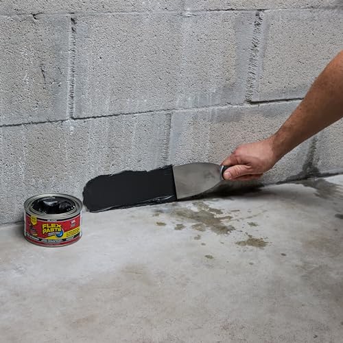 Flex Paste, 1 lb Can, White, Waterproof Paintable Putty, Spackle Sealant, Fill Gaps Cracks Holes - Block Out Water and Air - UV Resistant - Walls, Drywall, EPDM, Concrete, Roof, RV Repairs