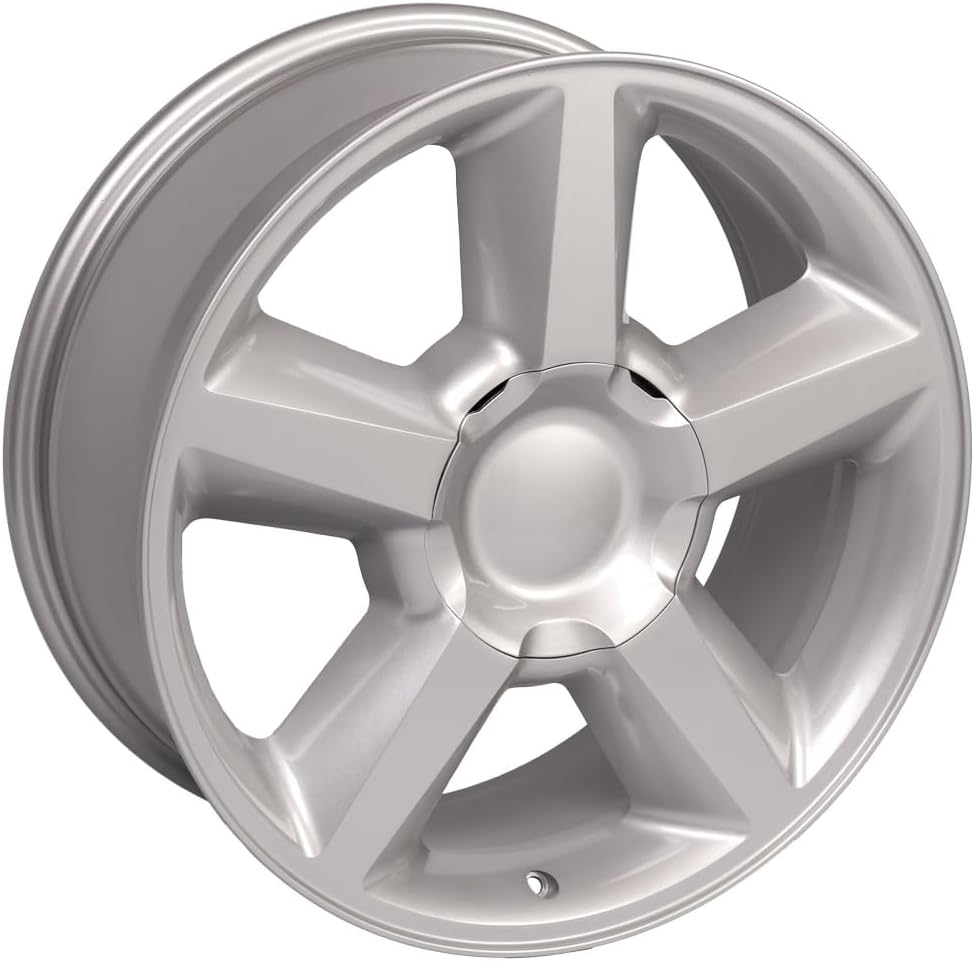 OE Wheels LLC 20 inch Rim Fits 6x139.7 Silverado Suburban Tahoe Sierra Yukon Escalade CV83 20x8.5 Silver Wheels Hollander: 5308