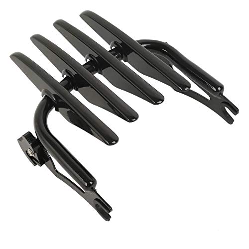 TCT-MOTORPARTS Stealth Luggage Rack Detachable For Harley Road King FLHR Street Glide FLHX 2009-2023; Road Glide FLTRX FLTRXS Special FLHXS '15-22; Ultra Limited FLHTK '10-22; CVO FLHXSE Electra Glide