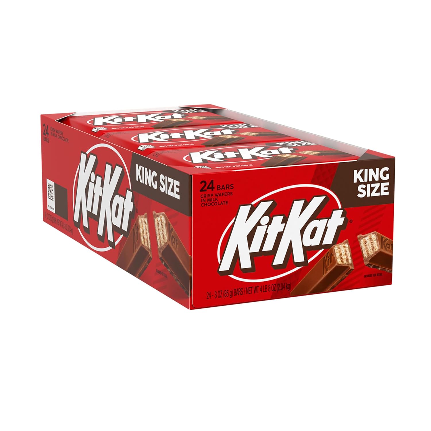 KIT KAT Milk Chocolate Wafer King Size, Candy Bars, 3 oz (24 Count)