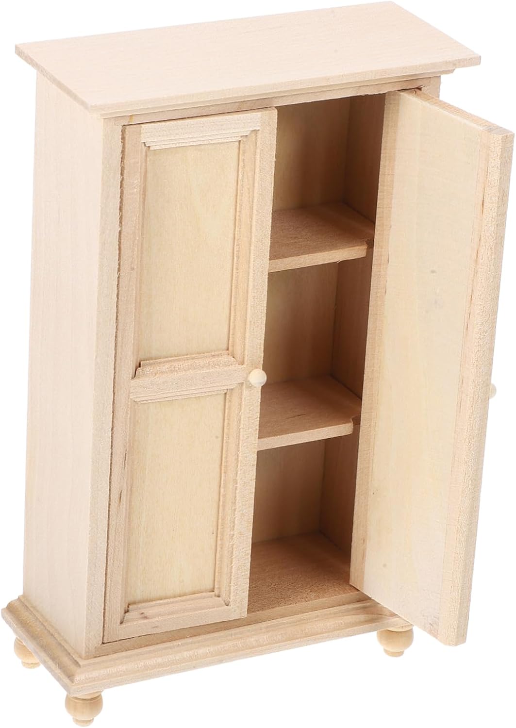 Totority Doll House Furniture Miniature Cabinet Doll Wardrobe Doll Furniture Mini Cabinet Model Furniture Model Mini House Supplies Doll Clothes Storage Mini House Adornment Mini Adornment