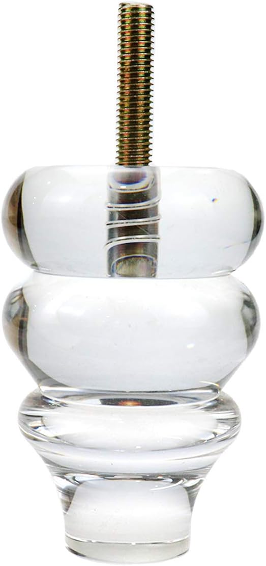 LC LICTOP 100mm Height Acrylic Furniture Legs Gourd Shape Sofa Acrylic Legs DIY Replacement Sofa Feet Set of 4 (A027)