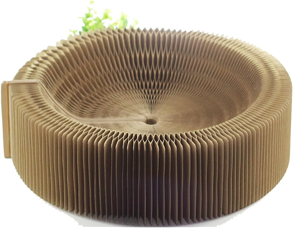 Cat Scratcher Lounge Bed - Collapsible Round Shape for Big cat