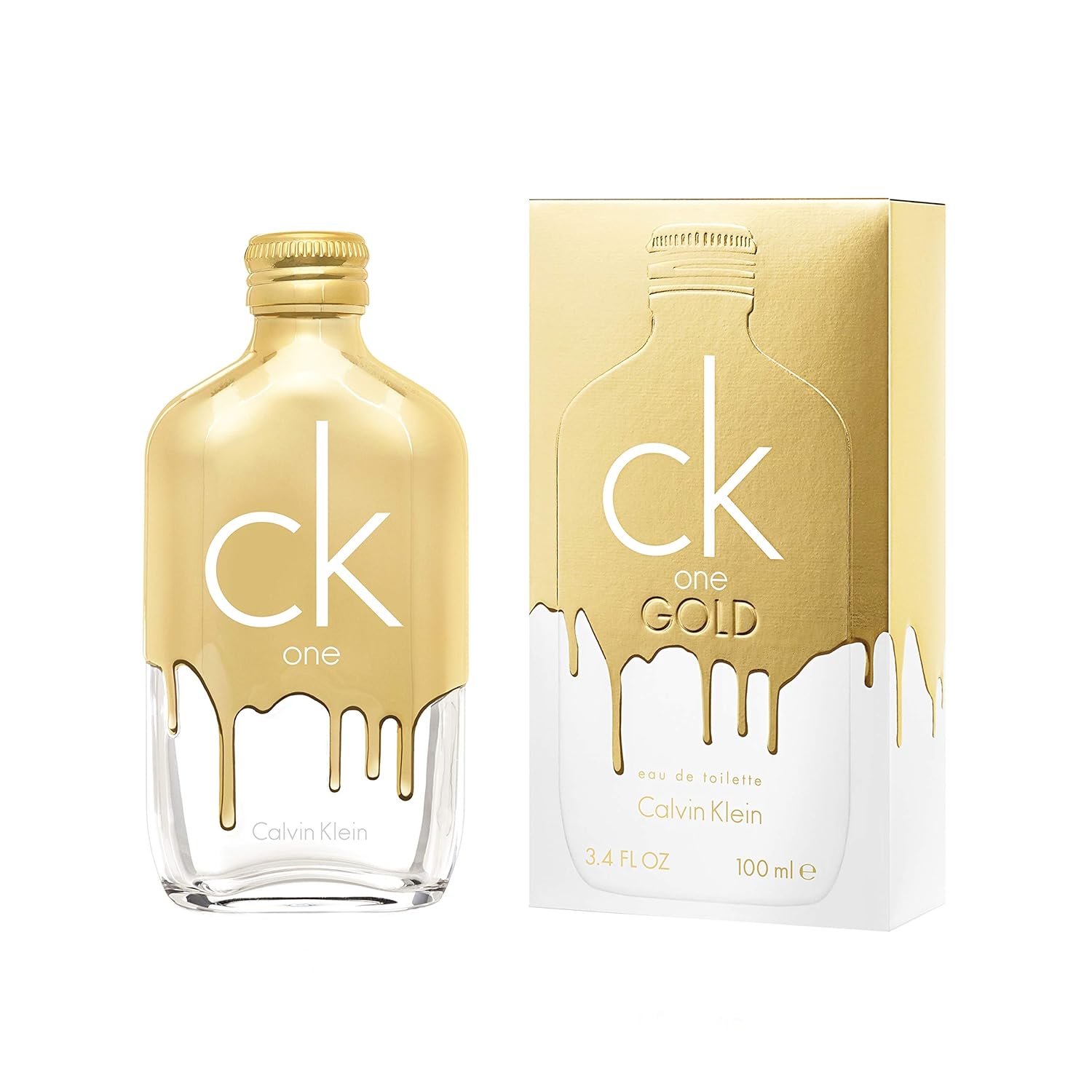 Calvin Klein CK One Gold Eau de Toilette – Woody Unisex Fragrance – With Notes of Bergamot, Fig, Neroli & Guaiac Wood – Luxury Unisex Perfumes – Long Lasting Fragrance