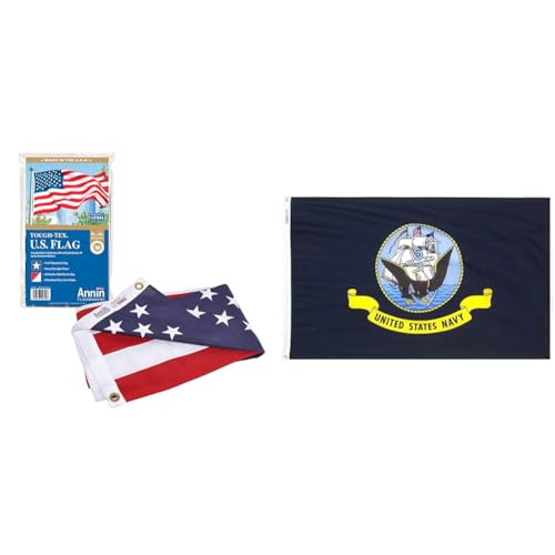 Annin Flagmakers Model 2730 American Flag Tough-Tex Polyester Flag, 5 x 8 Feet