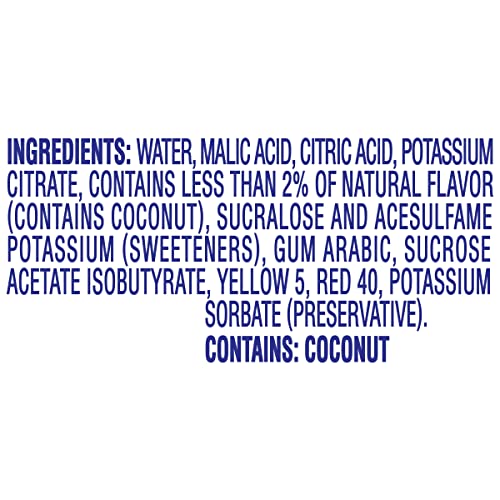 Crystal Light Liquid Variety Drink Mix 1.62 Fl Oz Tropical Coconut , Berry Sangria , Blackberry Lemonade