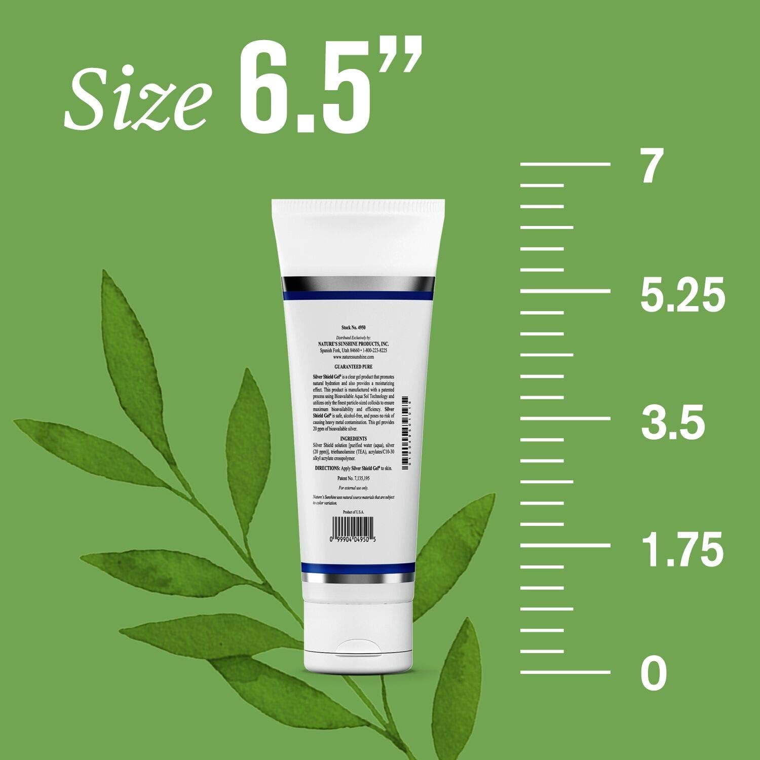 Nature's Sunshine Silver Shield Gel, 3oz. Tube | Colloidal Silver Gel With Aqua Sol Technology Promotes Natural Skin Hydration with a Moisturizing Effect