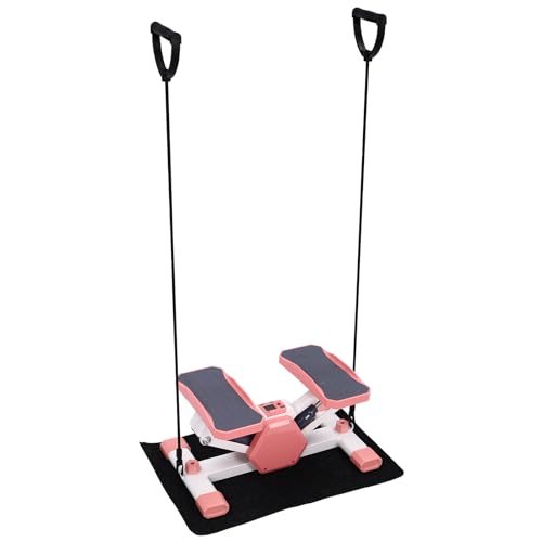 Portable Mini Stepper & Stair Climber Machine Kit with Resistance Bands and Anti-Slip Pad, Leg Exercise Equipment,Home Workout Equipment for Fit or Enhance Their Health
