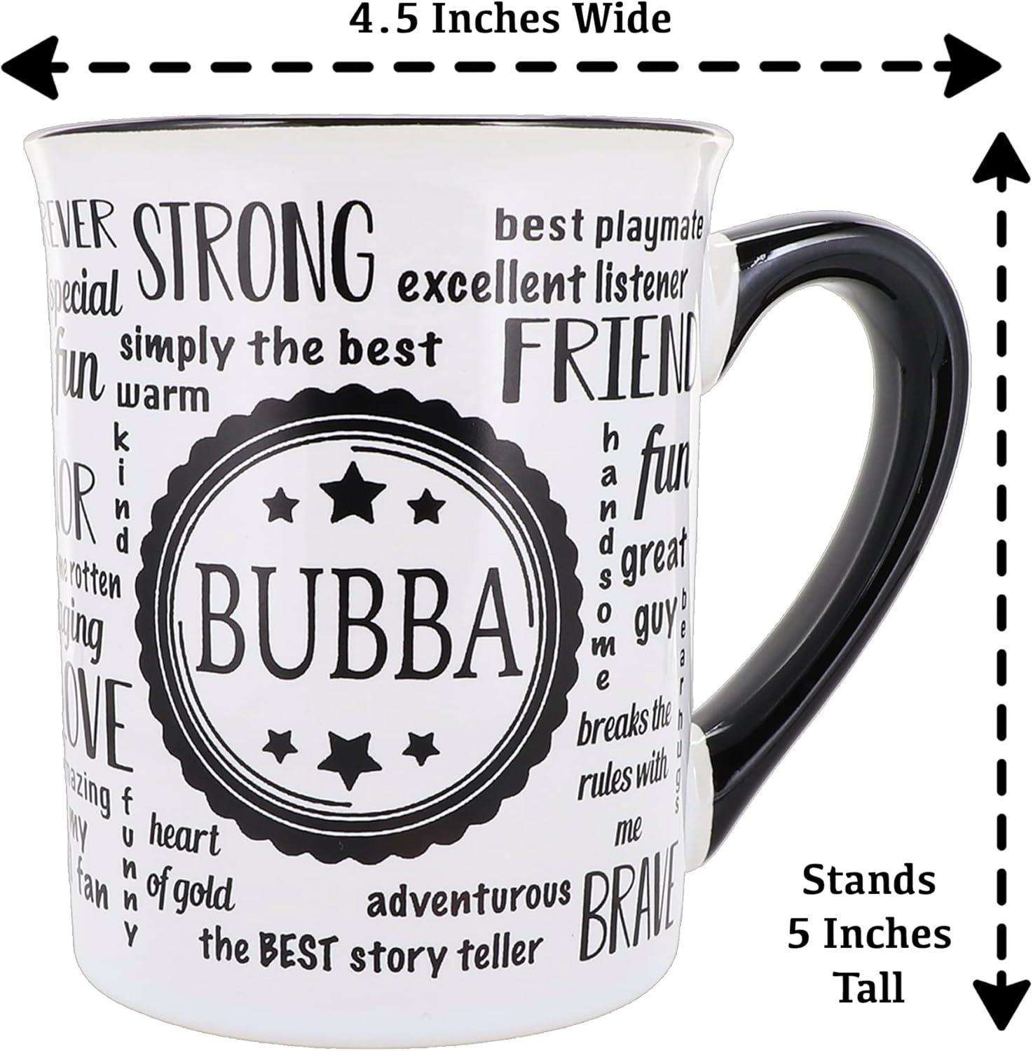 Bubba Cup, Bubba Mug, 16oz. Ceramic Bubba Coffee Mug, Bubba Grandpa Gifts