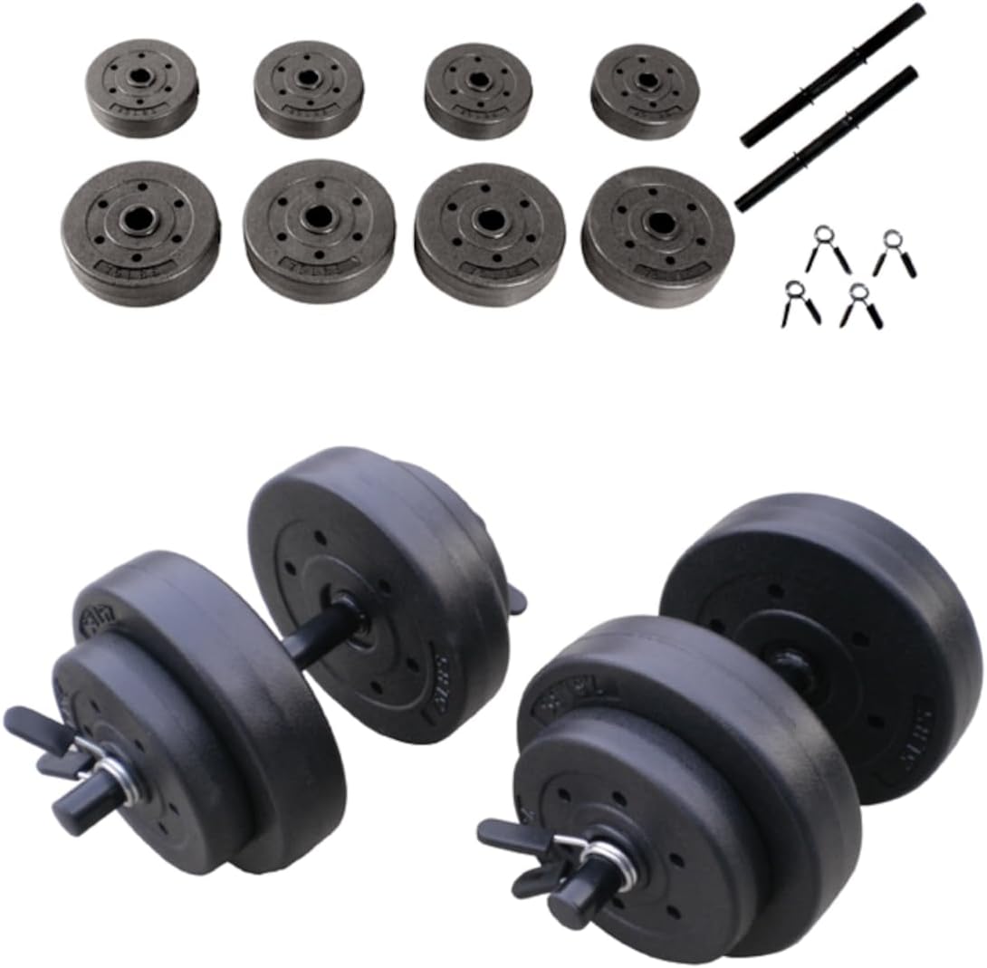 Cap Barbell 40-Pounds Cement Dumbbell Set (Black)