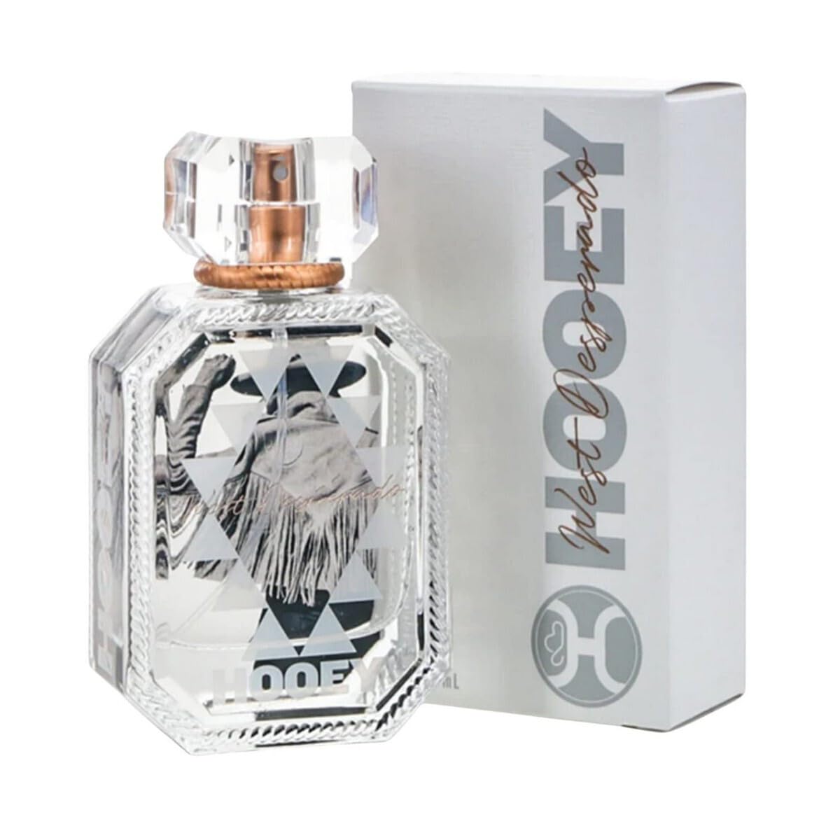 West Desperado Perfume Frosted Bottle with Rope Details by Hooey, Pack of 1