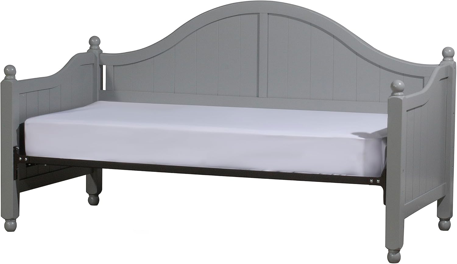 Hillsdale Augusta Solid Wood Daybed with Suspension Deck, Gray