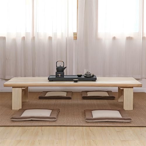 Modern Low Coffee Table, Floor Sitting Dining Table, Japanese Tea Table, Suitable for Living Room, 60*35*30cm