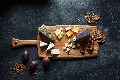 Ironwood Gourmet Large Rectangular Provencale Paddle Board, Acacia Wood 20.5 x 8 x 0.5 inches