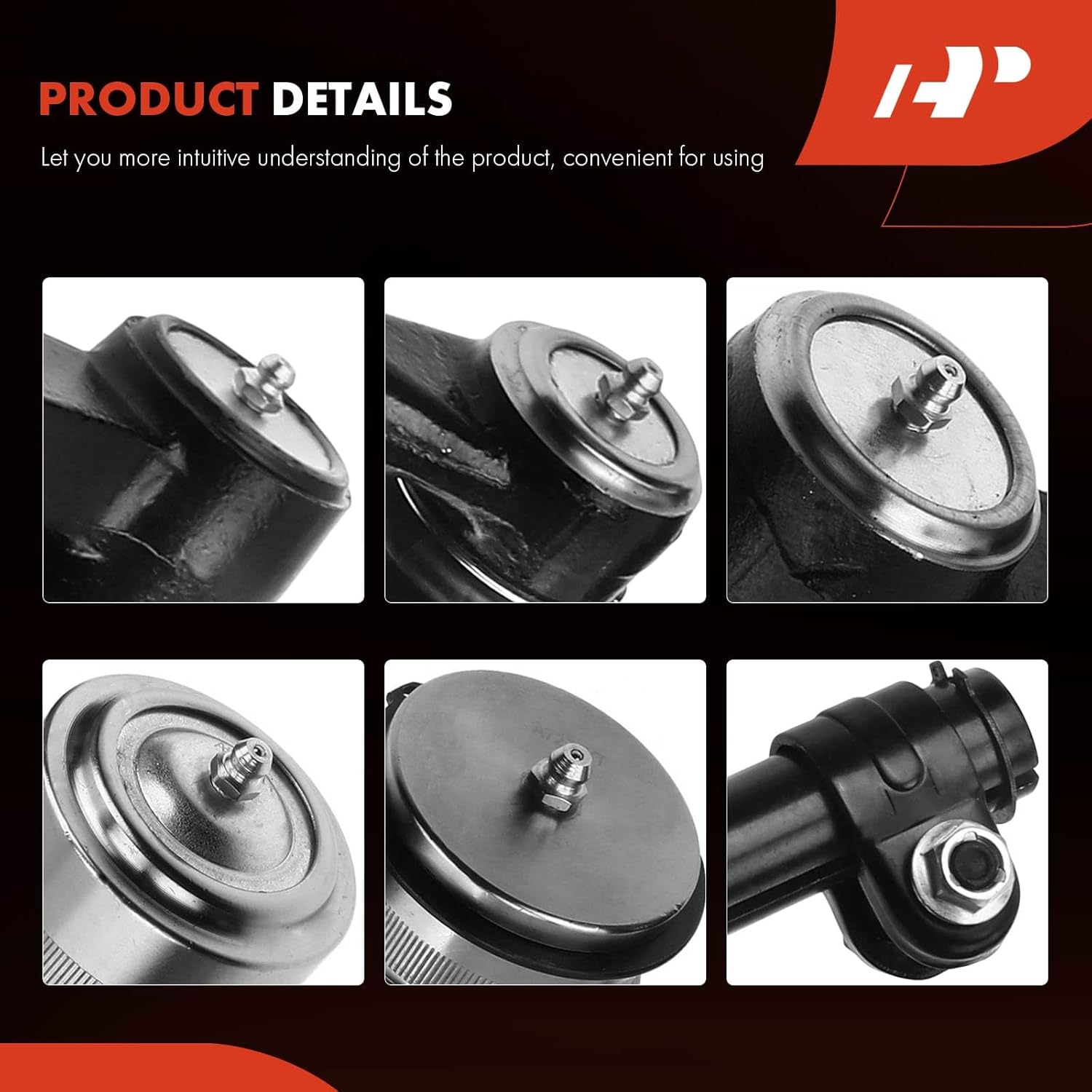 A-Premium Set of 12, Front Upper Lower Ball Joint, Sway Bar Link, Outer Tie Rod End, Pitman Arm, Idler Arm, Compatible with Dodge Ram 1500 1994 1995 1996 1997 1998 1999, RWD