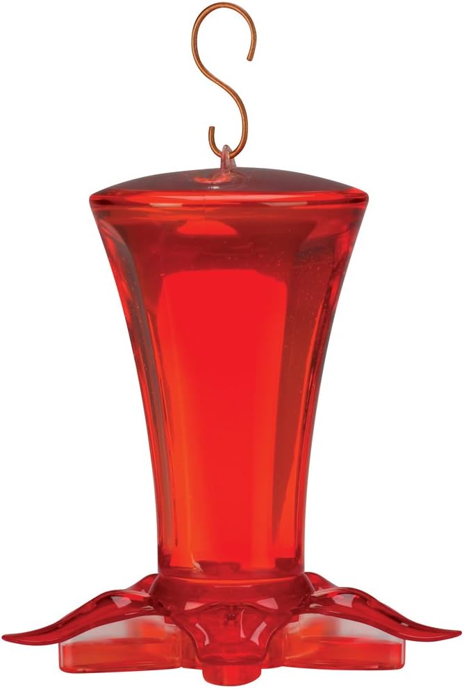 More Birds 32 Plastic Bottle Bliss Hummingbird Feeder with Five Feeding Stations, 13 Fluid Ounce Capacity, Small, Multicolored