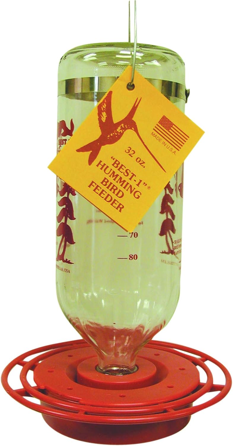 Birds Choice Best-1 32oz. Hummingbird Feeder, Clear (BEST32OZ)