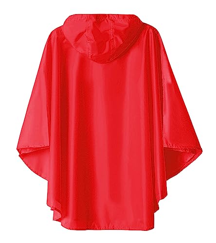 SaphiRose Lightweight Kids Rain Poncho Jacket Waterproof Outwear Rain Coat