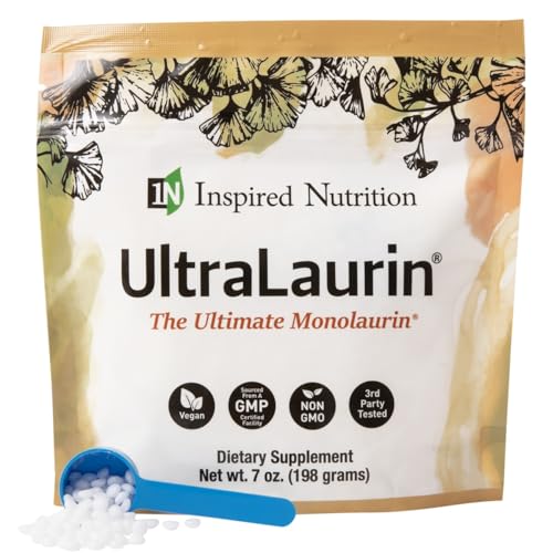 UltraLaurin ® Monolaurin Supplement for Immune Support and Gut Health - Monolaurin Pellets - 21oz - 200 Servings, 3000 mg Each
