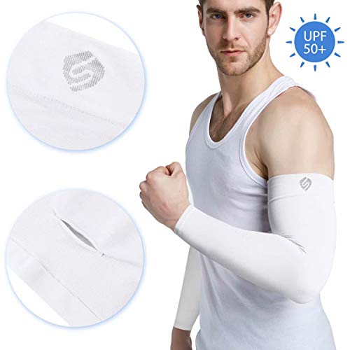 Arm Sleeves for Men Women UV Sun Protection Compression Warmer Cover