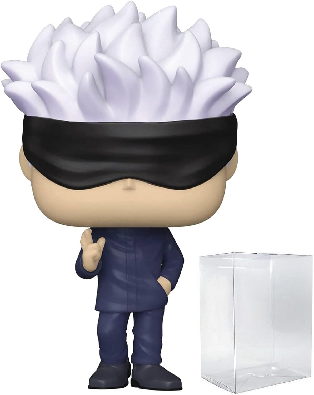 POP Jujutsu Kaisen - Satoru Gojo Funko Vinyl Figure (Bundled with Compatible Box Protector Case), Multicolor, 3.75 inches