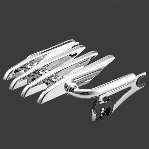 Dasen Chrome Mounting Stealth Luggage Rack Detachable Compatible with 2009-2024 Harley Davidson Touring Road King Electra Road Street Glide