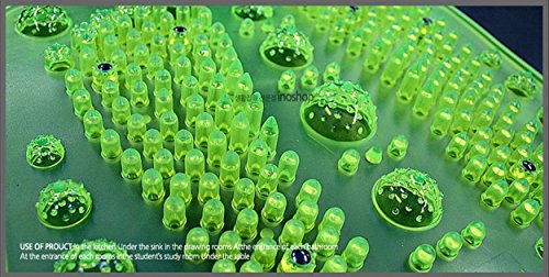 Reflexology Foot Massage Mat Stimulates Blood Circulation Acupressure Feet Massager Plate Board with Magnet (2. Foot Shape Mat)