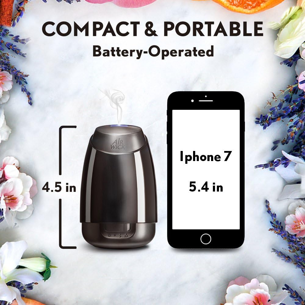 Air Wick Essential Oils Diffuser Mist Refill, Cinnamon and Crisp Apple, 1ct, Air Freshener (RAC98553)