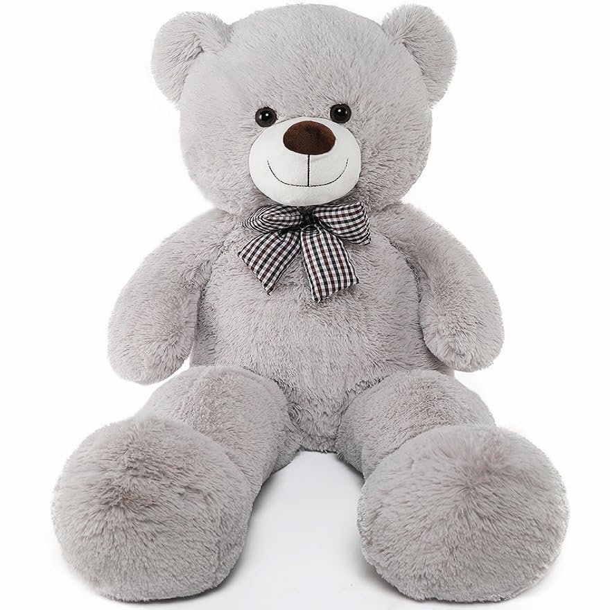 MorisMos Giant Teddy Bear 4ft, Big Large Teddy Bear 4 Foot Plush for Kids, Lifesize Bear Stuffed Animals for Girlfriend Christmas Valentine's Day, 55 Inches