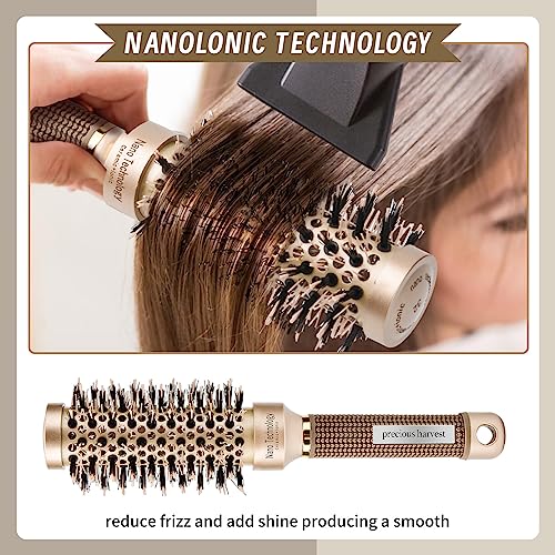 Round hair brush Ceramic ion hair brush Professional salon and home hair blow styling Lightweight round hair brush, non-electric(32mm)