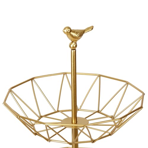 Fruit Bowl, RAUVOLFIA 3-Tier Fruit Basket Fruit Stand Holder for Kitchen, Kitchen Counter & Dining Table Organizer for Fruits Snacks Vegetables