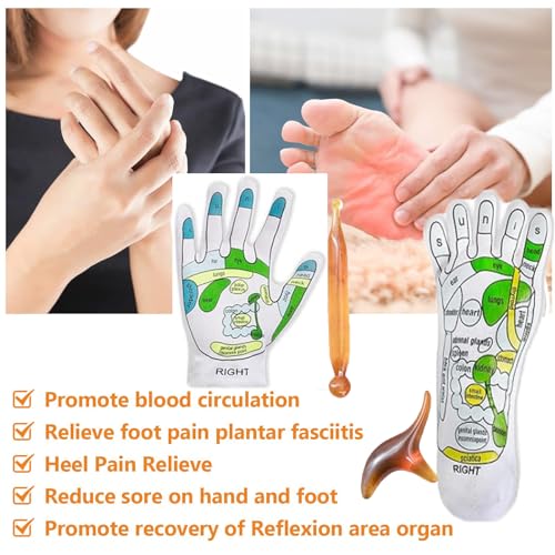 Reflexology Socks with Tools，Reflexology Socks，Acupressure Socks (1pair - Glove)