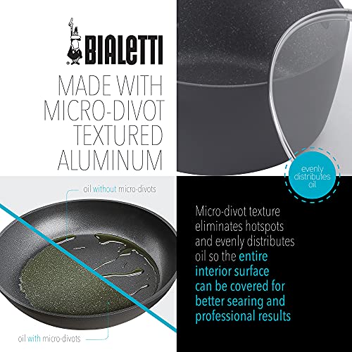 Bialetti Impact Cookware, 2-Pack Fry Set, Gray