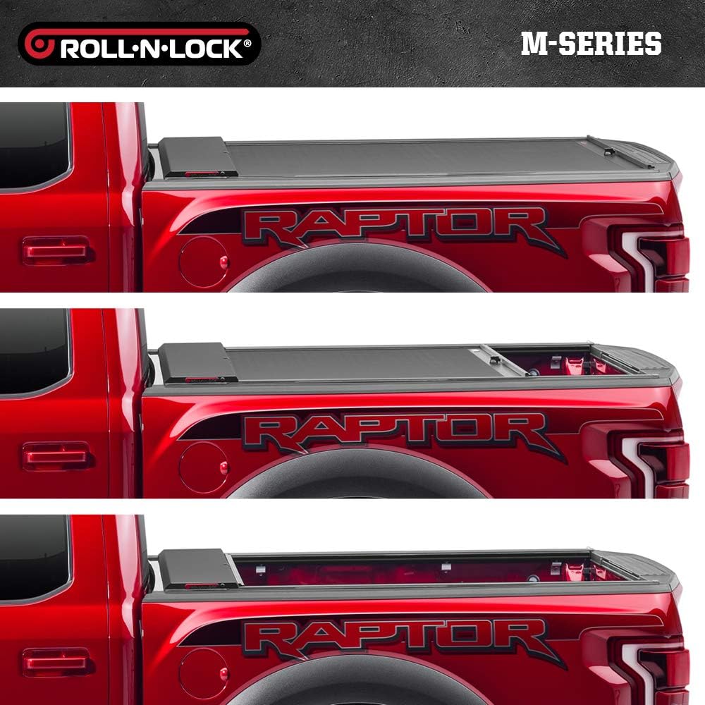 RealTruck Roll-N-Lock M-Series Retractable Truck Bed Tonneau Cover | LG200M | Fits 2023 - 2024 Chevy/GMC Silverado/Sierra 6' 6