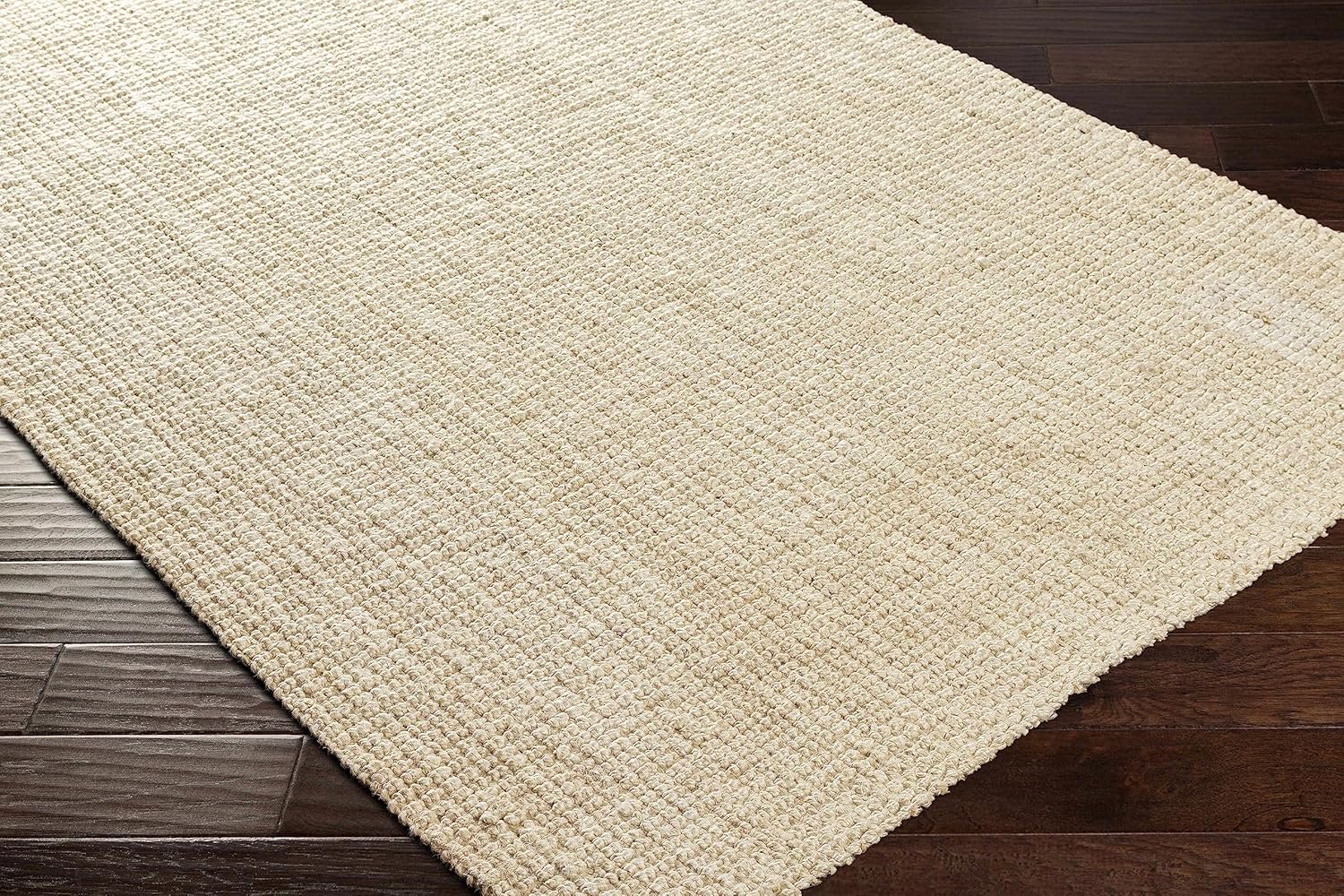 Hauteloom Ilana Jute Living Room, Bedroom Area Rug - Bone,Nutmeg,Sage - 8'6