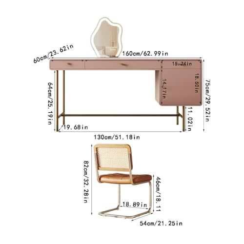 Dressing Table Home Dressing Table, Bedroom Modern Table, Solid Wood Bedside Cabinet Dressing Table Makeup Vanity Desk